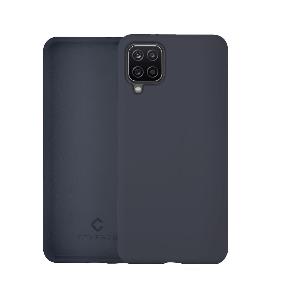 Coverzs Coverzs Luxus Liquid Silikon Case Samsung Galaxy A12 (Dunkelblau) Coverzs Coverzs Luxus Liquid Silikon Case Samsung Galaxy A12 (Dunkelblau)