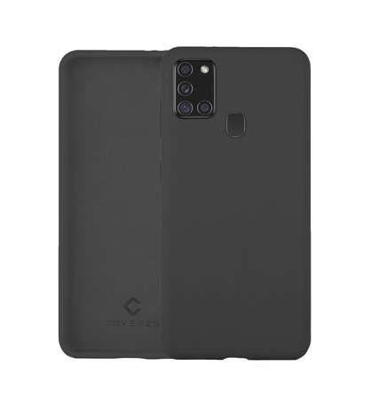 Coverzs Coverzs Luxus Liquid Silikon Case Samsung Galaxy A21s (Dunkelgrau) Coverzs Coverzs Luxus Liquid Silikon Case Samsung Galaxy A21s (Dunkelgrau)