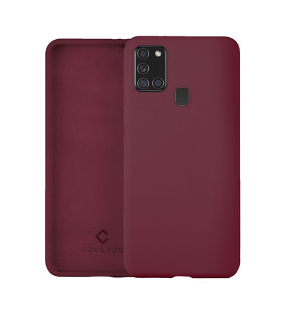 Coverzs Coverzs Luxus Liquid Silikon Case Samsung Galaxy A21s (Aubergine) Coverzs Coverzs Luxus Liquid Silikon Case Samsung Galaxy A21s (Aubergine)