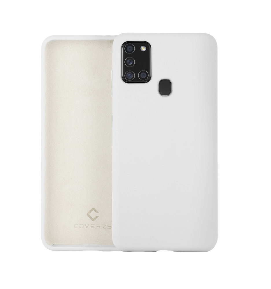 Coverzs Coverzs Luxus Liquid Silikon Case Samsung Galaxy A21s (Weiß) Coverzs Coverzs Luxus Liquid Silikon Case Samsung Galaxy A21s (Weiß)