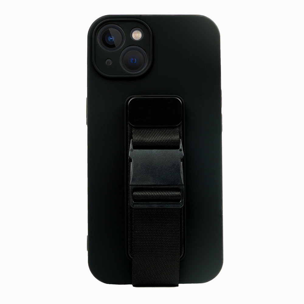 ShieldCase® ShieldCase Silikonhülle mit Gürtel iPhone 13 (Schwarz)