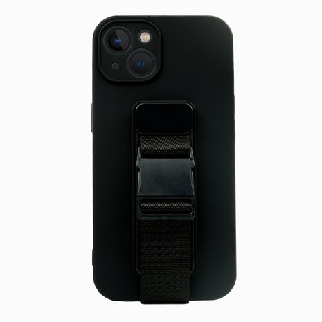 ShieldCase® ShieldCase Silikonhülle mit Gürtel iPhone 13 (Schwarz)