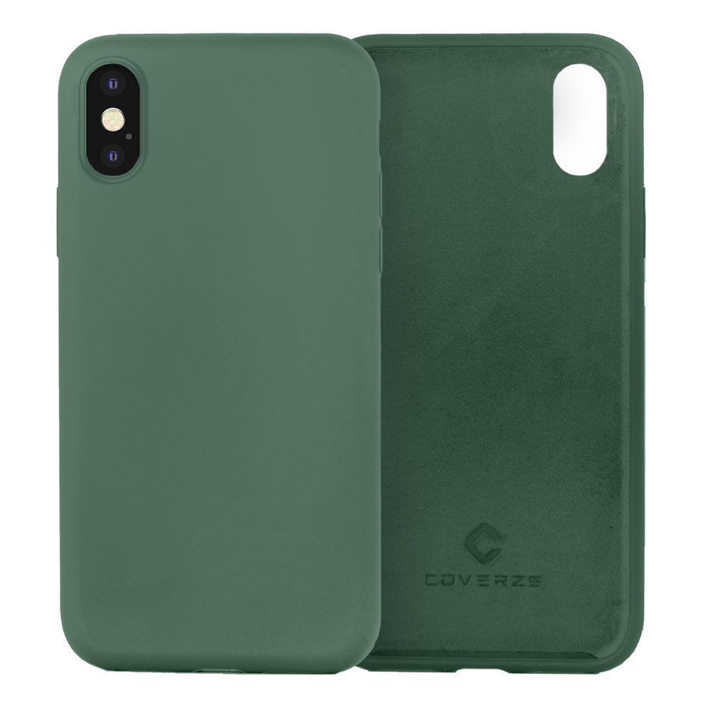 Coverzs Coverzs Luxus Liquid Silikon Case iPhone Xr (Kieferngrün) Coverzs Coverzs Luxus Liquid Silikon Case iPhone Xr (Kieferngrün)