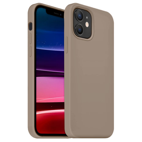 Coverzs Coverzs Luxus Liquid Silikon Case iPhone 12 (Grau) Coverzs Coverzs Luxus Liquid Silikon Case iPhone 12 (Grau)