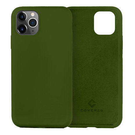 Coverzs Coverzs Luxus Liquid Silikon Case iPhone 12 Pro Max (Armeegrün) Coverzs Coverzs Luxus Liquid Silikon Case iPhone 12 Pro Max (Armeegrün)