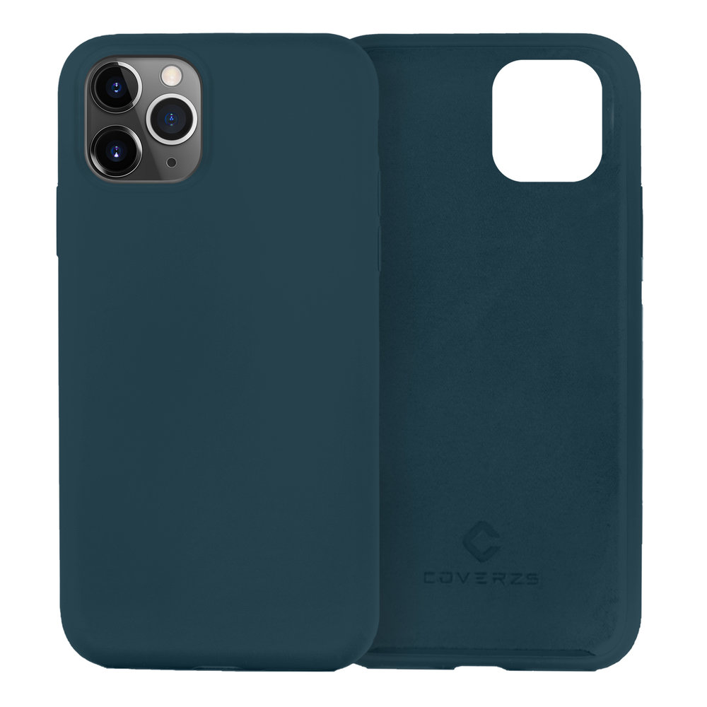 Coverzs Coverzs Luxus Liquid Silikon Case iPhone 12 Pro Max (Dunkelblau) Coverzs Coverzs Luxus Liquid Silikon Case iPhone 12 Pro Max (Dunkelblau)