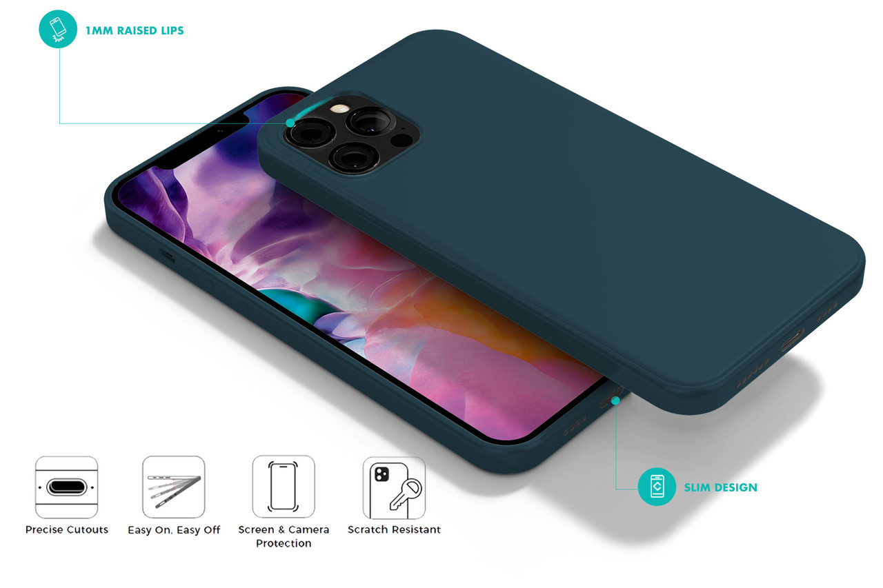 Coverzs Coverzs Luxus Liquid Silikon Case iPhone 12 Pro Max (Dunkelblau) Coverzs Coverzs Luxus Liquid Silikon Case iPhone 12 Pro Max (Dunkelblau)