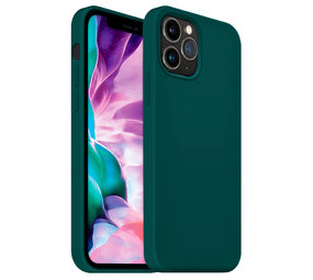 Coverzs Luxus Liquid Silikon Case iPhone 12 Pro Max (Dunkelgrün) Coverzs Luxus Liquid Silikon Case iPhone 12 Pro Max (Dunkelgrün)