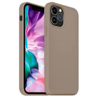 Coverzs Coverzs Luxus Liquid Silikon Case iPhone 12 Pro (Grau)