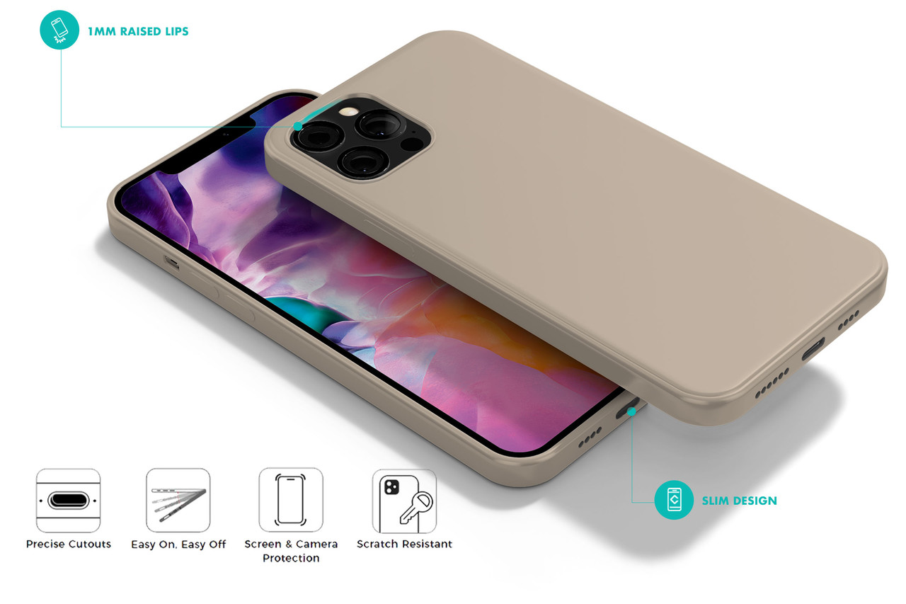 Coverzs Coverzs Luxus Liquid Silikon Case iPhone 12 Pro (Grau) Coverzs Coverzs Luxus Liquid Silikon Case iPhone 12 Pro (Grau)