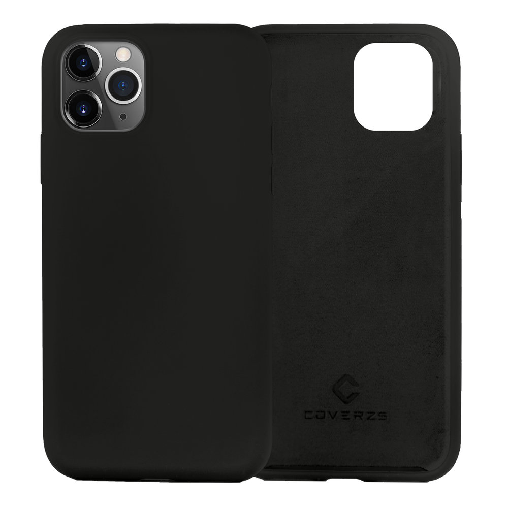 Coverzs Coverzs Luxus Liquid Silikon Case iPhone 12 Pro (Schwarz) Coverzs Coverzs Luxus Liquid Silikon Case iPhone 12 Pro (Schwarz)