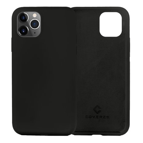 Coverzs Coverzs Luxus Liquid Silikon Case iPhone 12 Pro (Schwarz) Coverzs Coverzs Luxus Liquid Silikon Case iPhone 12 Pro (Schwarz)