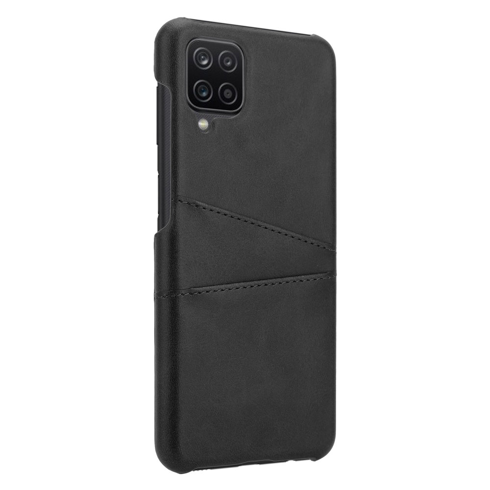 ShieldCase® Shieldcase Vintage Hülle mit Kartenfach Samsung Galaxy A12 (Schwarz)