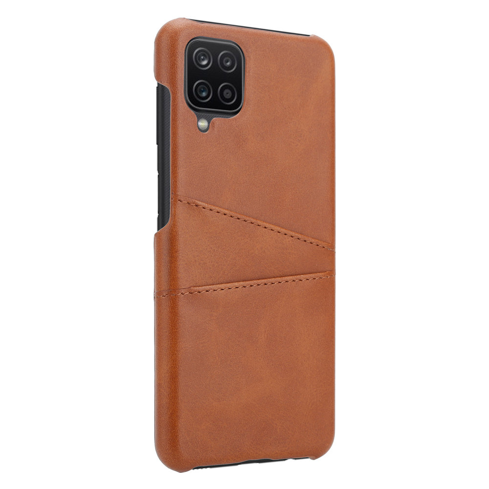 ShieldCase® Shieldcase Vintage Hülle mit Kartenfach Samsung Galaxy A12 (Braun)