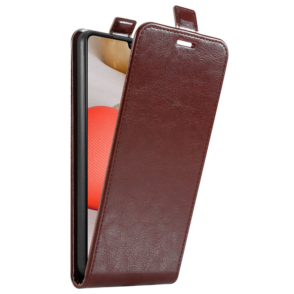 ShieldCase® Shieldcase Samsung Galaxy A42 5G Flip-Case (Braunes Leder) ShieldCase® Shieldcase Samsung Galaxy A42 5G Flip-Case (Braunes Leder)