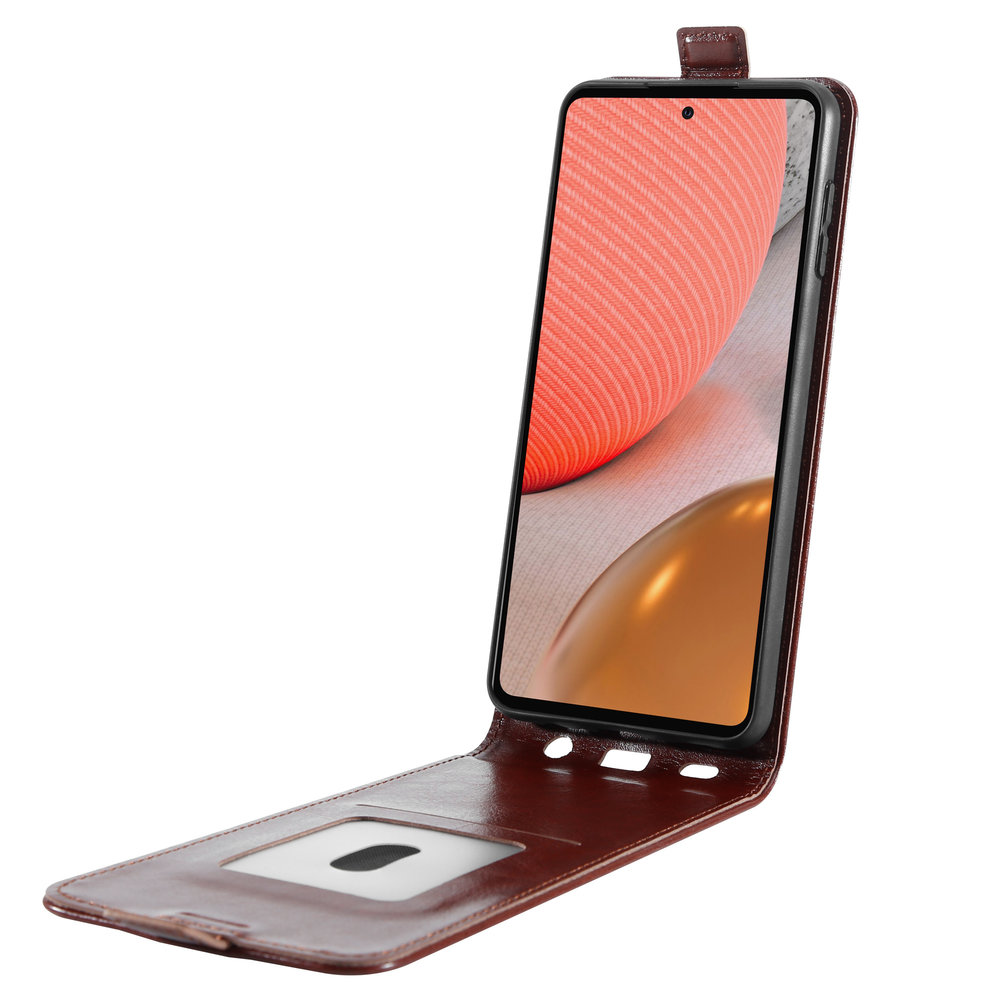 ShieldCase® Shieldcase Samsung Galaxy A72 Flip Case (Braunes Leder) ShieldCase® Shieldcase Samsung Galaxy A72 Flip Case (Braunes Leder)