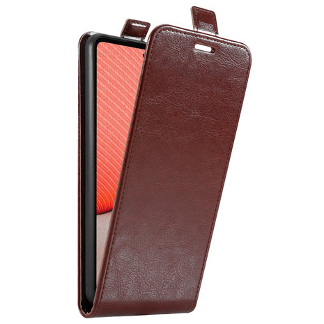 ShieldCase® Shieldcase Samsung Galaxy A72 Flip Case (Braunes Leder) ShieldCase® Shieldcase Samsung Galaxy A72 Flip Case (Braunes Leder)