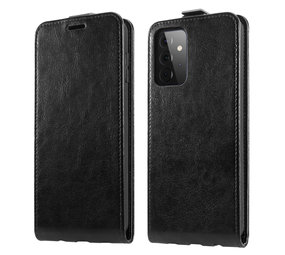 ShieldCase® Samsung Galaxy A72 Flip-Case (Schwarzes Leder) ShieldCase® Samsung Galaxy A72 Flip-Case (Schwarzes Leder)