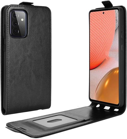 ShieldCase® Shieldcase Samsung Galaxy A72 Flip Case (Schwarzes Leder) ShieldCase® Shieldcase Samsung Galaxy A72 Flip Case (Schwarzes Leder)