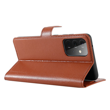 ShieldCase® Shieldcase Samsung Galaxy A72 Portemonnaie Bookcase (Braun)
