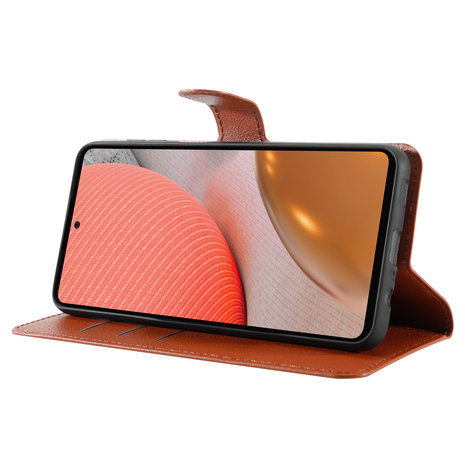 ShieldCase® Shieldcase Samsung Galaxy A72 Portemonnaie Bookcase (Braun)