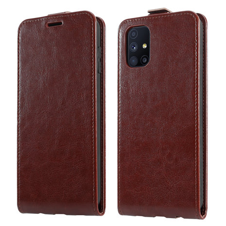 ShieldCase® Shieldcase Samsung Galaxy M51 Flip Case (Braunes Leder) ShieldCase® Shieldcase Samsung Galaxy M51 Flip Case (Braunes Leder)