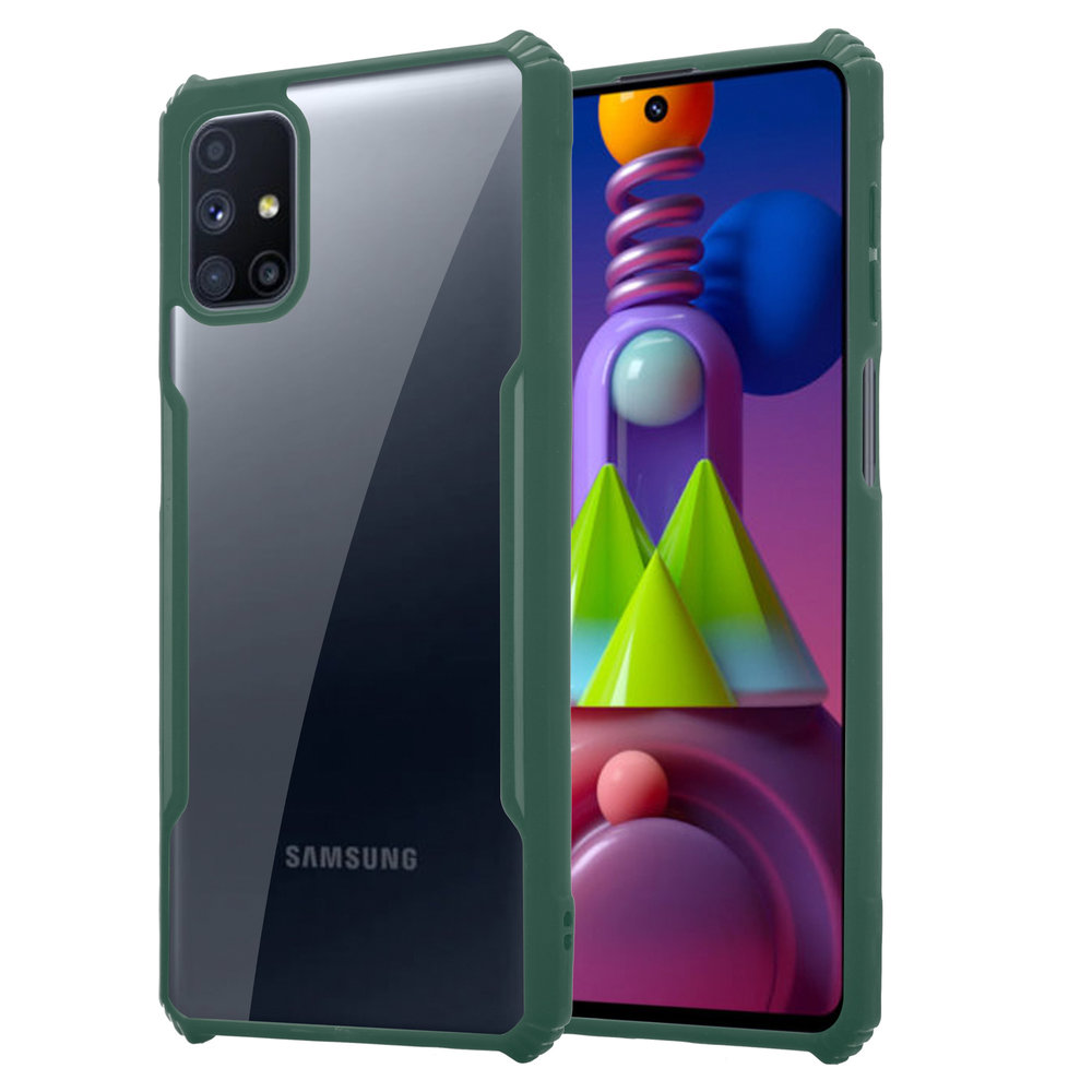 ShieldCase® Shieldcase Samsung Galaxy M51 Shock Case mit farbigen Bumpern (Grün) ShieldCase® Shieldcase Samsung Galaxy M51 Shock Case mit farbigen Bumpern (Grün)