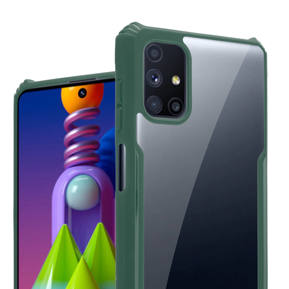 ShieldCase® Shieldcase Samsung Galaxy M51 Shock Case mit farbigen Bumpern (Grün) ShieldCase® Shieldcase Samsung Galaxy M51 Shock Case mit farbigen Bumpern (Grün)