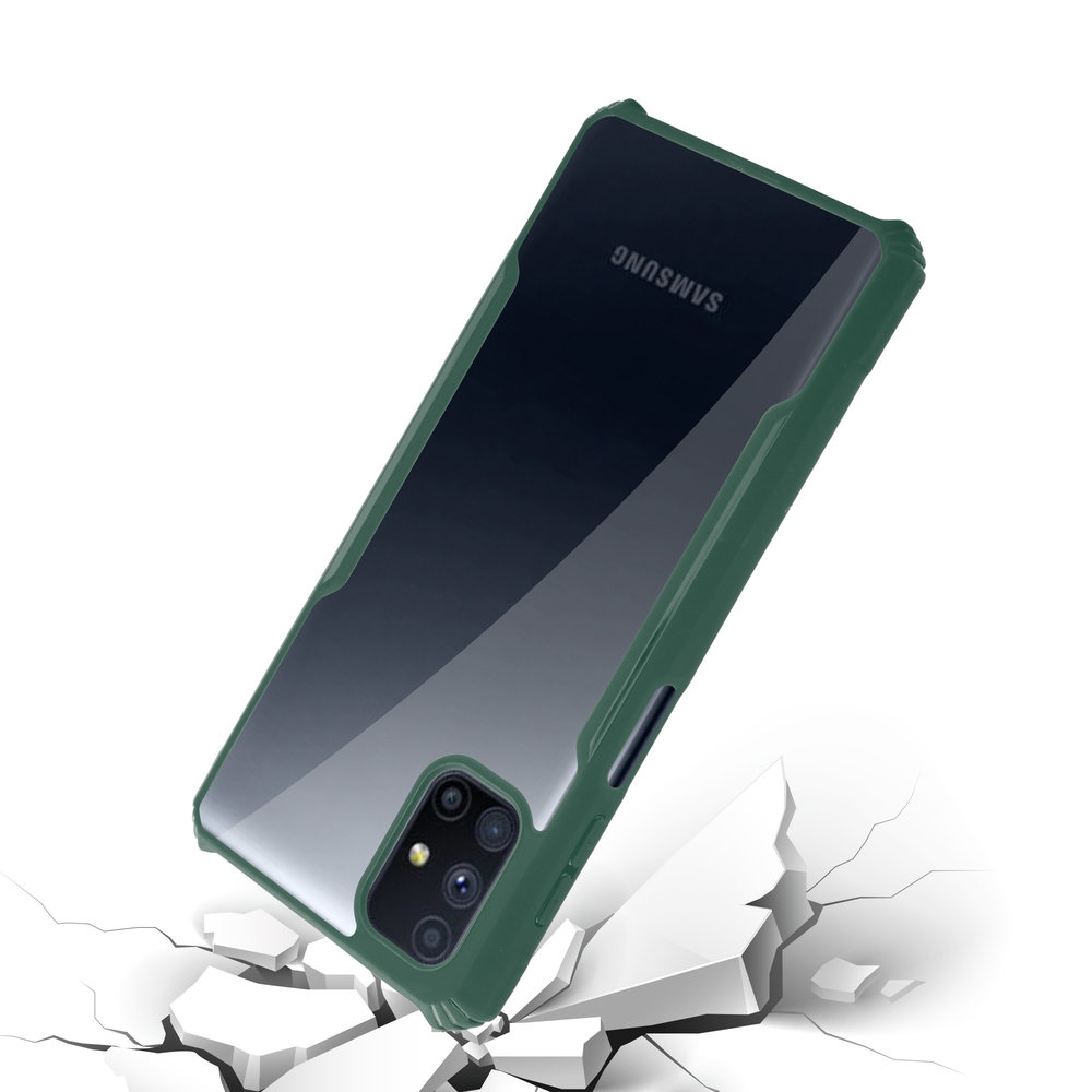 ShieldCase® Shieldcase Samsung Galaxy M51 Shock Case mit farbigen Bumpern (Grün) ShieldCase® Shieldcase Samsung Galaxy M51 Shock Case mit farbigen Bumpern (Grün)