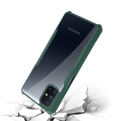 ShieldCase® Shieldcase Samsung Galaxy M51 Shock Case mit farbigen Bumpern (Grün) ShieldCase® Shieldcase Samsung Galaxy M51 Shock Case mit farbigen Bumpern (Grün)