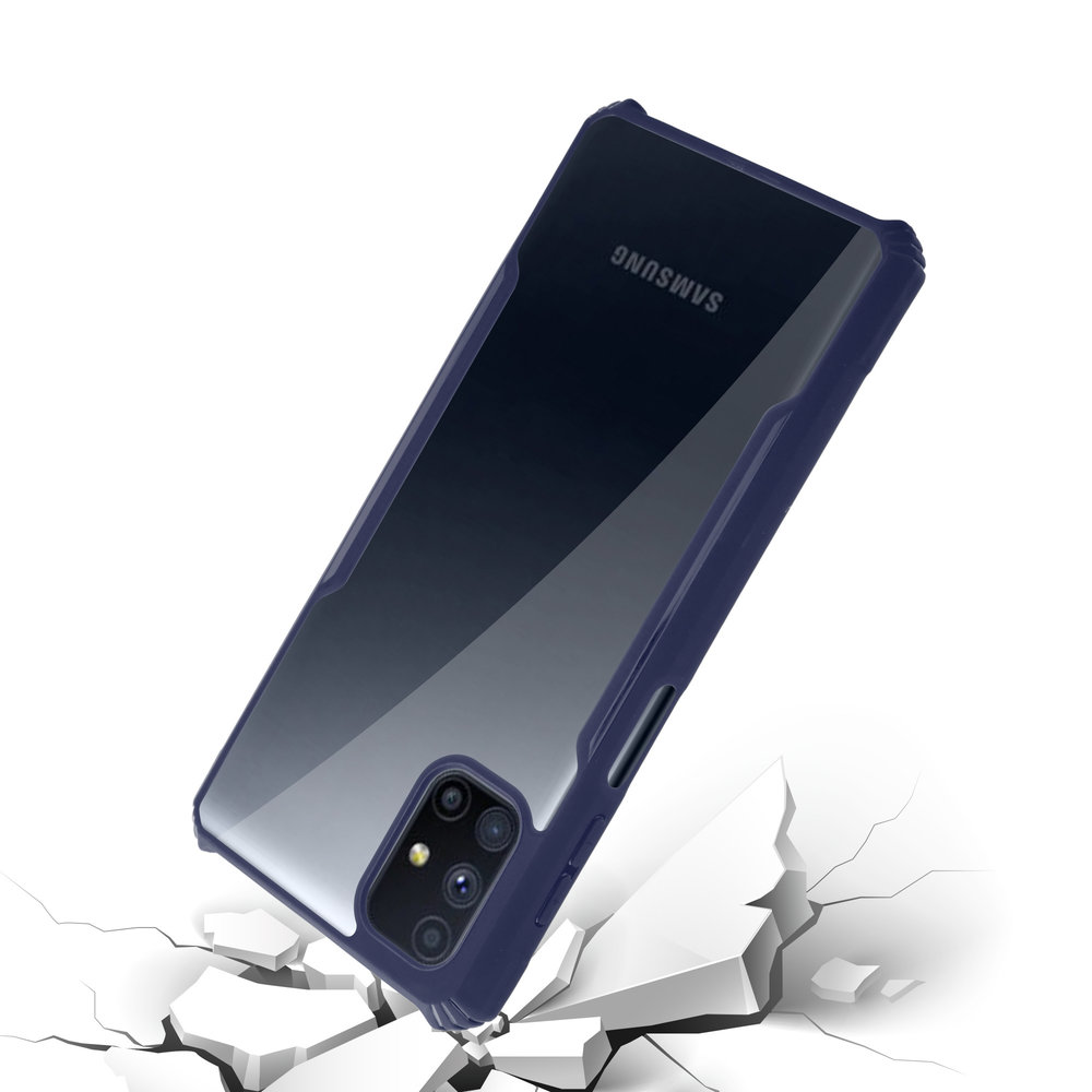 ShieldCase® Shieldcase Samsung Galaxy M51 Shock Case mit farbigen Bumpern (Blau) ShieldCase® Shieldcase Samsung Galaxy M51 Shock Case mit farbigen Bumpern (Blau)