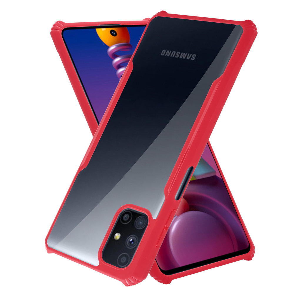 ShieldCase® Shieldcase Samsung Galaxy M51 Shock Case mit farbigen Bumpern (Rot) ShieldCase® Shieldcase Samsung Galaxy M51 Shock Case mit farbigen Bumpern (Rot)