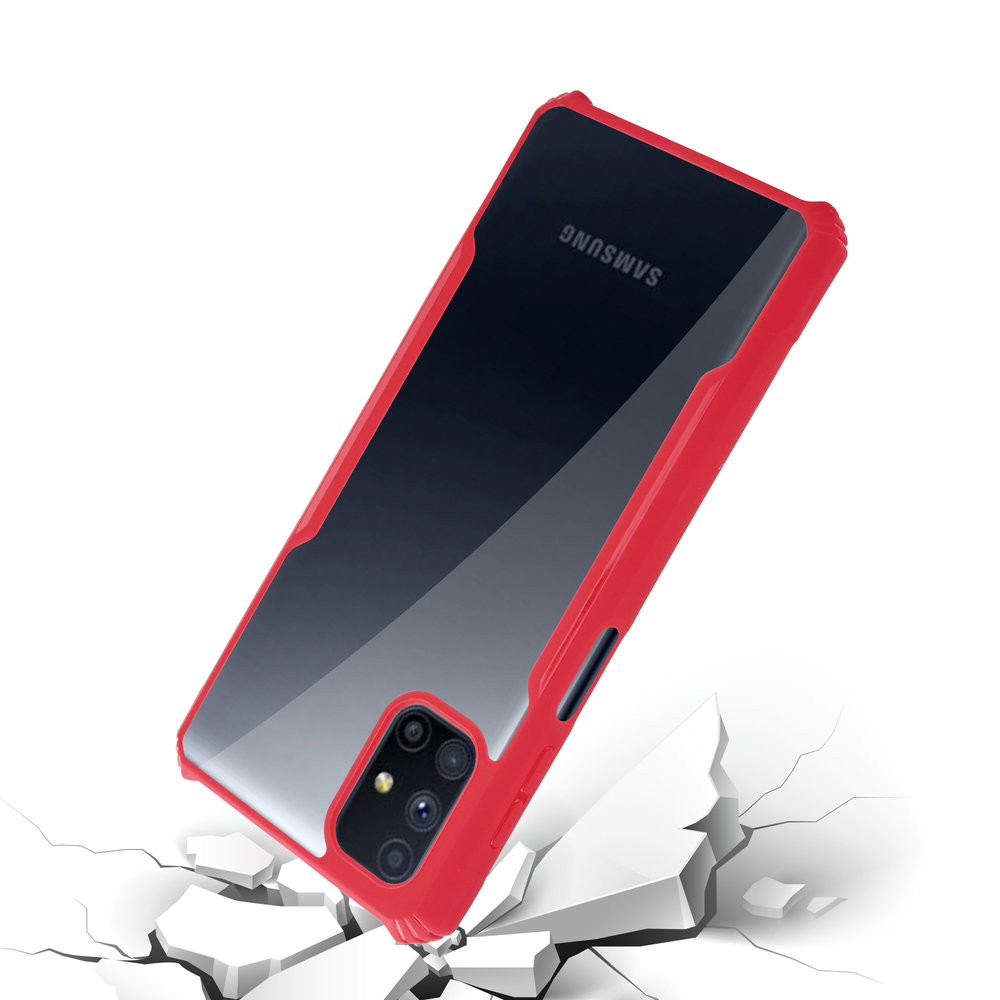 ShieldCase® Shieldcase Samsung Galaxy M51 Shock Case mit farbigen Bumpern (Rot) ShieldCase® Shieldcase Samsung Galaxy M51 Shock Case mit farbigen Bumpern (Rot)