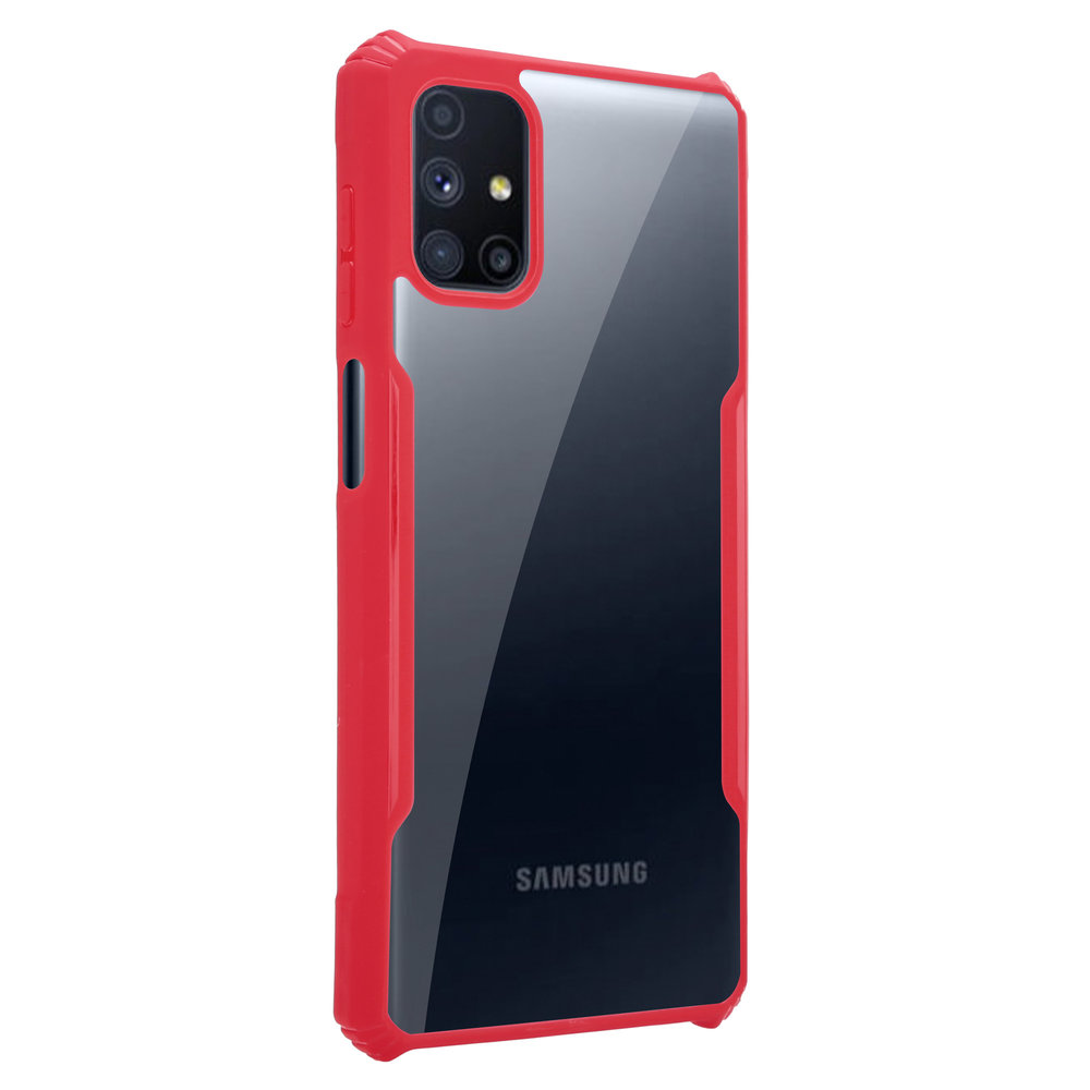 ShieldCase® Shieldcase Samsung Galaxy M51 Shock Case mit farbigen Bumpern (Rot) ShieldCase® Shieldcase Samsung Galaxy M51 Shock Case mit farbigen Bumpern (Rot)