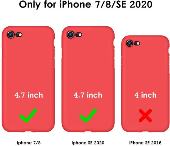 ShieldCase® Shieldcase Silikonhülle mit Kameraschutz iPhone SE 2020 (Rot) ShieldCase® Shieldcase Silikonhülle mit Kameraschutz iPhone SE 2020 (Rot)