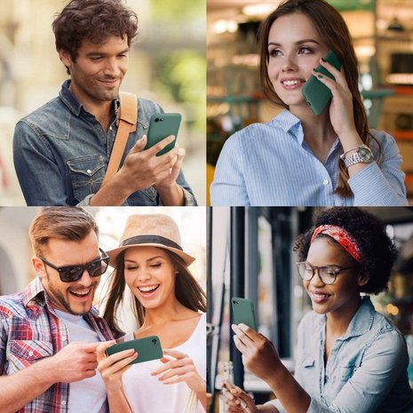 ShieldCase® Shieldcase Silikonhülle mit Kameraschutz iPhone SE 2020 (Dunkelgrün)