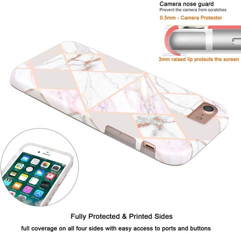 ShieldCase® ShieldCase iPhone SE 2020 Hülle Marmormuster ShieldCase® ShieldCase iPhone SE 2020 Hülle Marmormuster