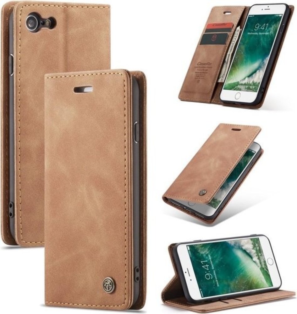 ShieldCase® CaseMe Luxus Book Case iPhone SE 2020 (Braun) ShieldCase® CaseMe Luxus Book Case iPhone SE 2020 (Braun)