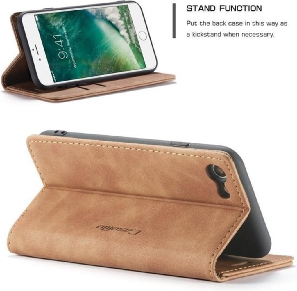 ShieldCase® CaseMe Luxus Book Case iPhone SE 2020 (Braun) ShieldCase® CaseMe Luxus Book Case iPhone SE 2020 (Braun)