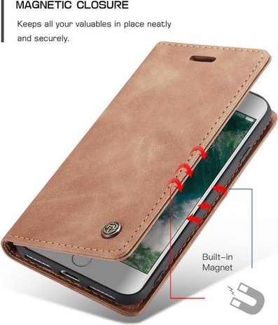 ShieldCase® CaseMe Luxus Book Case iPhone SE 2020 (Braun) ShieldCase® CaseMe Luxus Book Case iPhone SE 2020 (Braun)