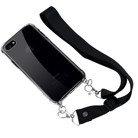 ShieldCase® ShieldCase Shock Case mit Schwarzem Schlüsselband iPhone SE 2020 ShieldCase® ShieldCase Shock Case mit Schwarzem Schlüsselband iPhone SE 2020