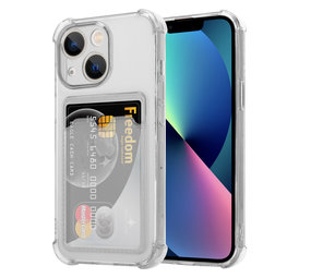 ShieldCase® iPhone 13 TPU Hülle mit Kartenfach (Transparent)