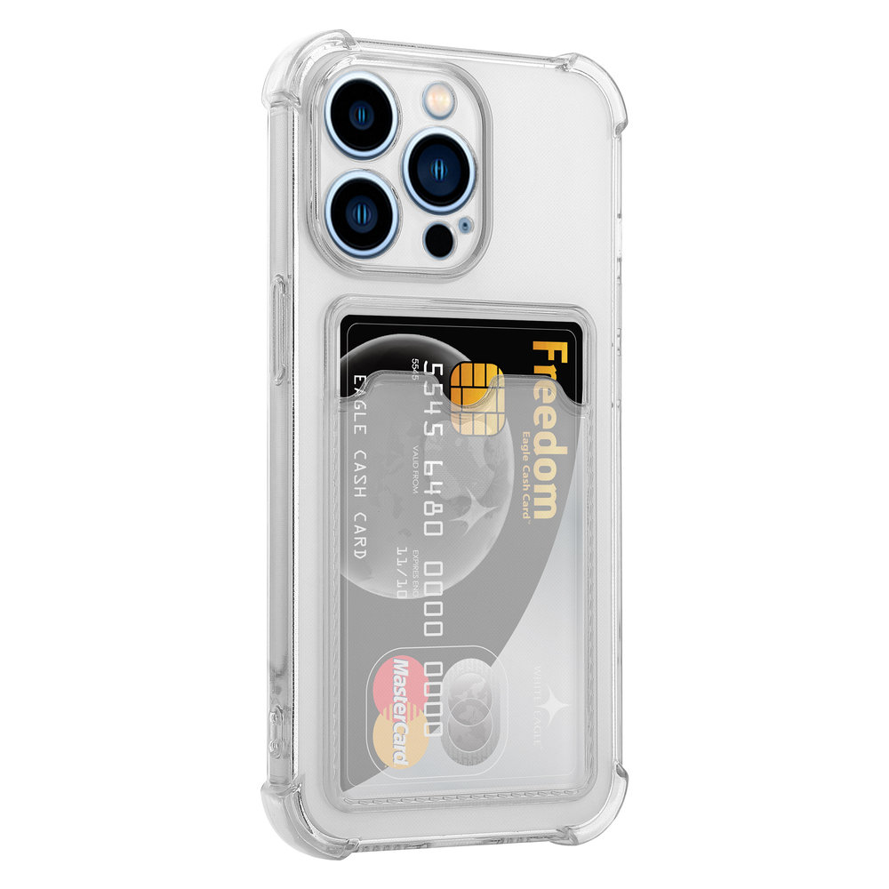 ShieldCase® ShieldCase iPhone 13 Pro TPU Hülle mit Kartenfach (Transparent)  ShieldCase® ShieldCase iPhone 13 Pro TPU Hülle mit Kartenfach (Transparent)