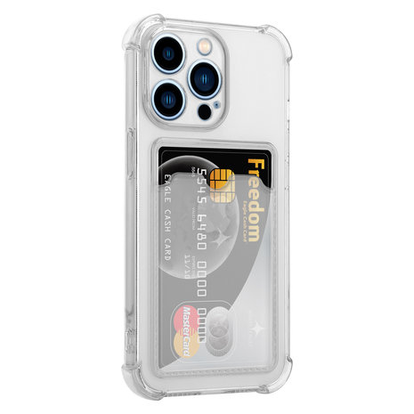 ShieldCase® ShieldCase iPhone 13 Pro TPU Hülle mit Kartenfach (Transparent)  ShieldCase® ShieldCase iPhone 13 Pro TPU Hülle mit Kartenfach (Transparent)