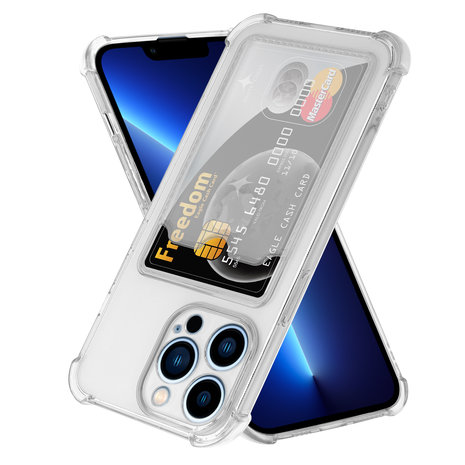 ShieldCase® ShieldCase iPhone 13 Pro TPU Hülle mit Kartenfach (Transparent)  ShieldCase® ShieldCase iPhone 13 Pro TPU Hülle mit Kartenfach (Transparent)