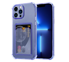 ShieldCase® iPhone 13 Pro Max TPU-Hülle mit Kartenfach (Transparent Lila) ShieldCase® iPhone 13 Pro Max TPU-Hülle mit Kartenfach (Transparent Lila)