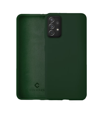 Coverzs Coverzs Luxus Liquid Silikon Hülle Samsung Galaxy A52s (Dunkelgrün) Coverzs Coverzs Luxus Liquid Silikon Hülle Samsung Galaxy A52s (Dunkelgrün)