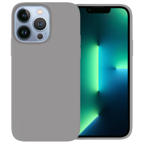 Ceezs Ceezs iPhone 13 Pro Max Hülle Silikon Grau