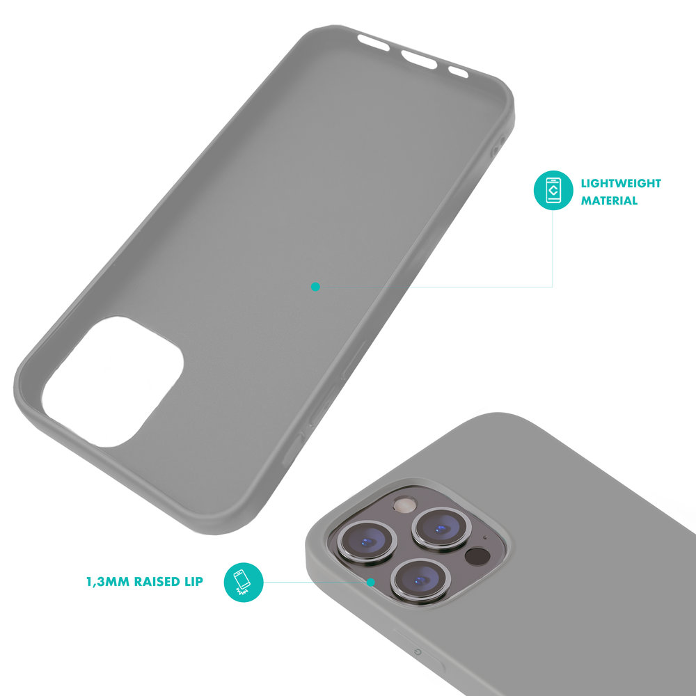 Ceezs Ceezs iPhone 13 Pro Hülle Silikon (Grau) Ceezs Ceezs iPhone 13 Pro Hülle Silikon (Grau)