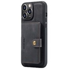 ShieldCase® ShieldCase Stehendes Portemonnaie aus Leder für iPhone 13 Pro (Schwarz)